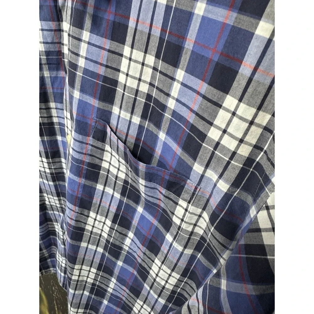 POLO by RALPH LAUREN Andy Camp Buttonfront Plaid Shirt Size XL Short Sleeve‎